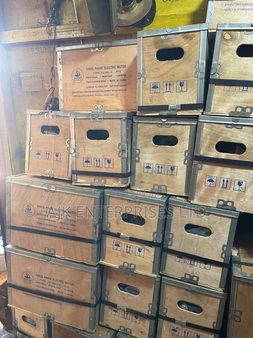 Three Phase and Single Phase Motors All Types and Sizes Available C