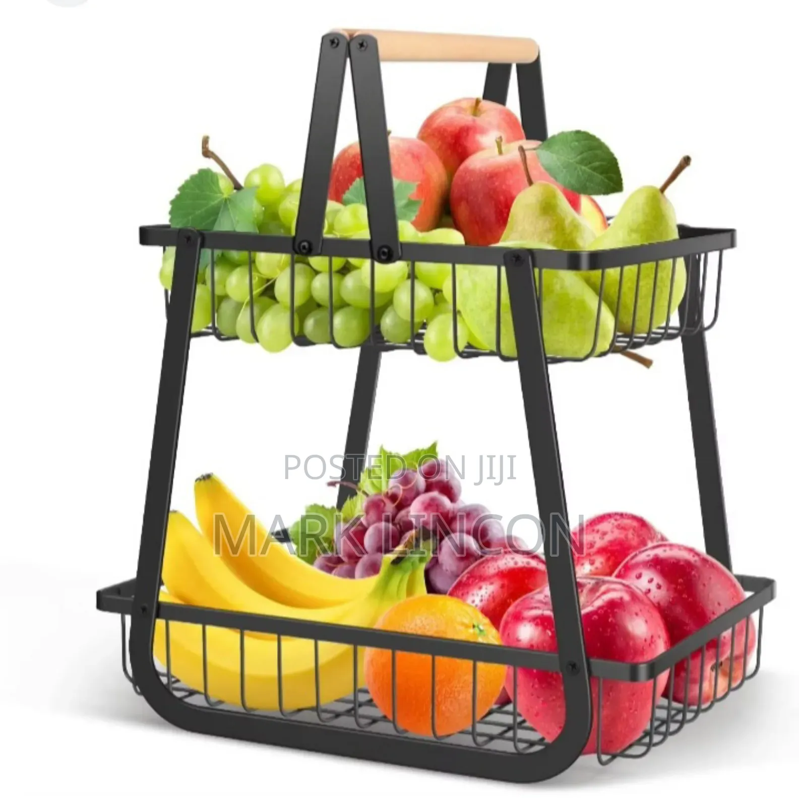 Two -tier Metal Fruit Basket