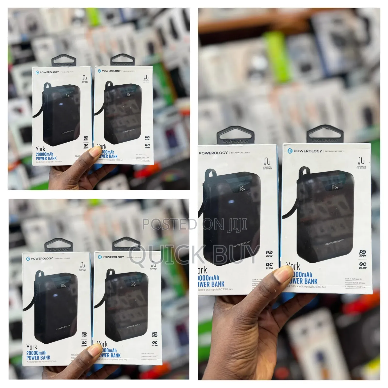 Powerology York 20,000mah Power Bank 20w Pd