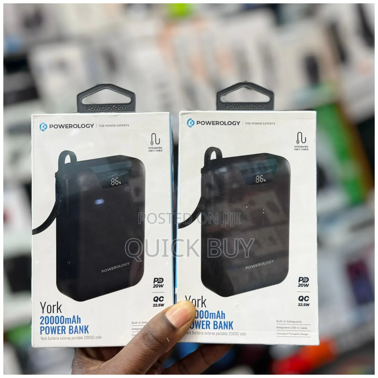 Powerology York 20,000mah Power Bank 20w Pd