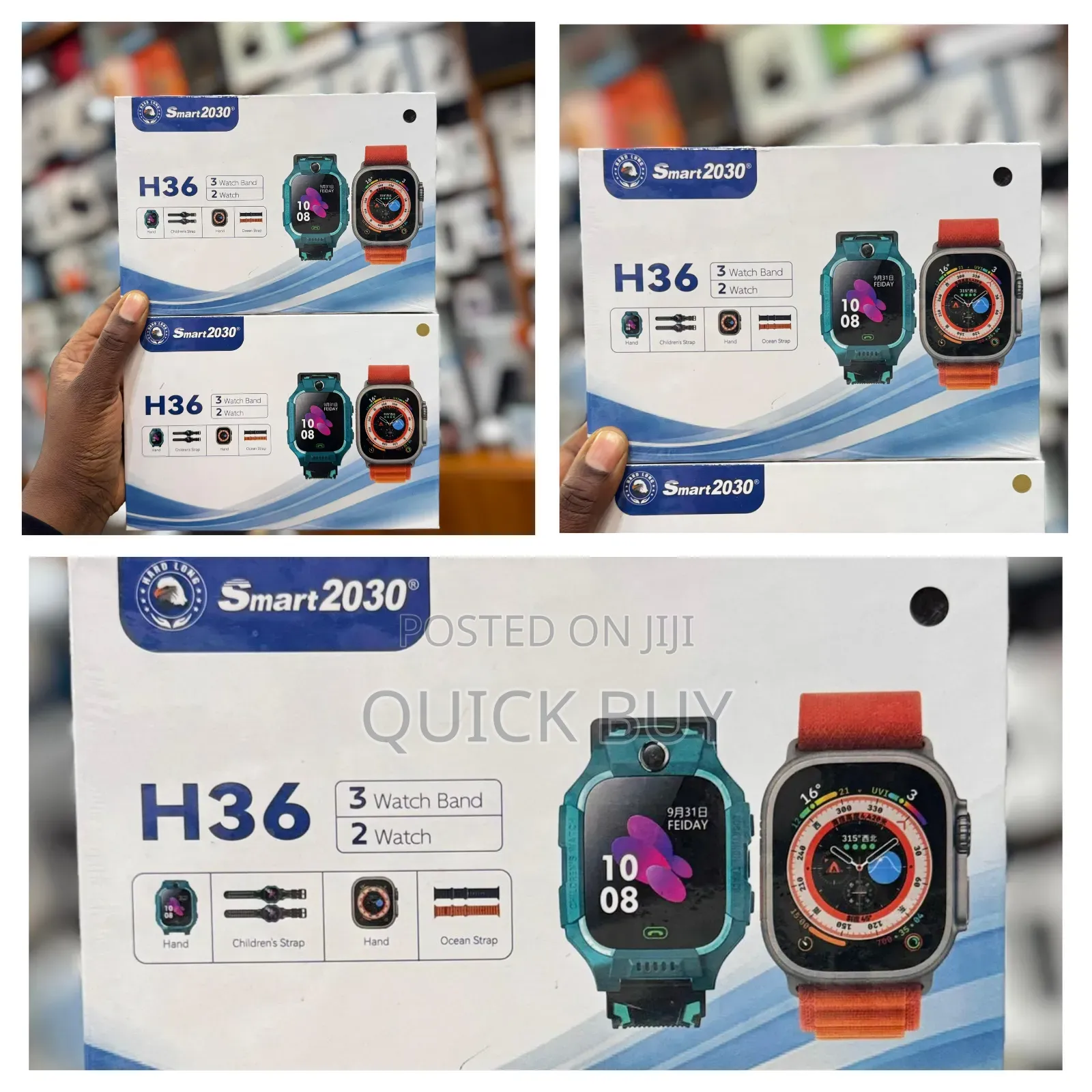Smart2030 H36 2 in 1 Smart Watch