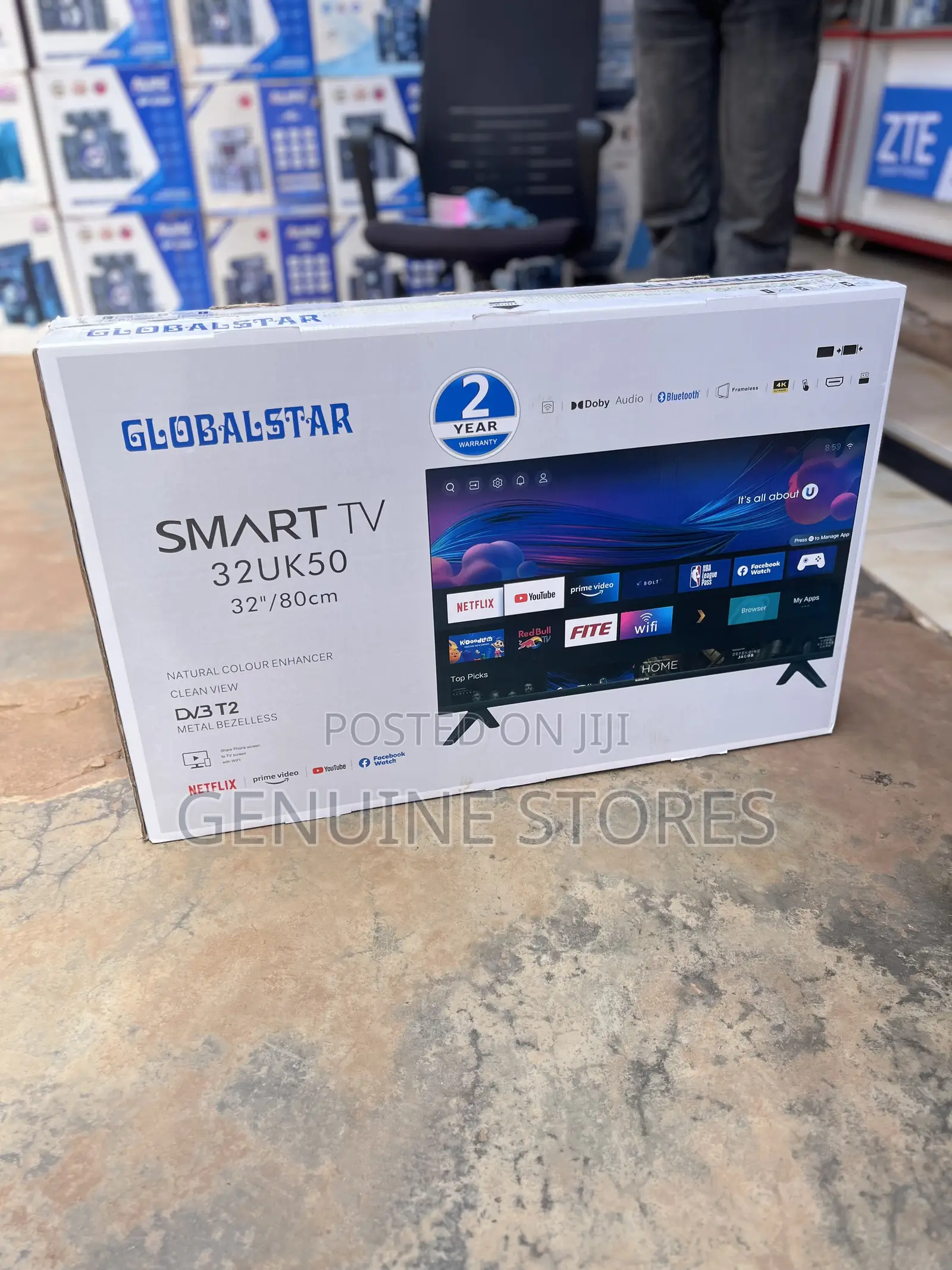 Globalstar 32inches Smart Tv With Free Channels.