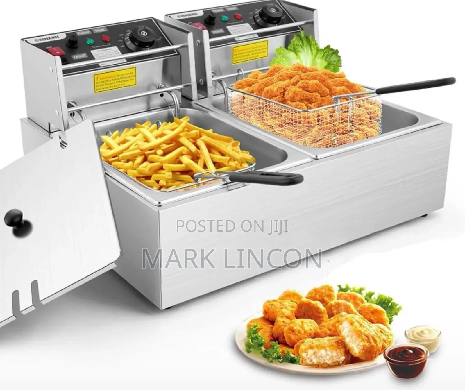 Double- Tank Commercial Electric Deep Fryer Pixel