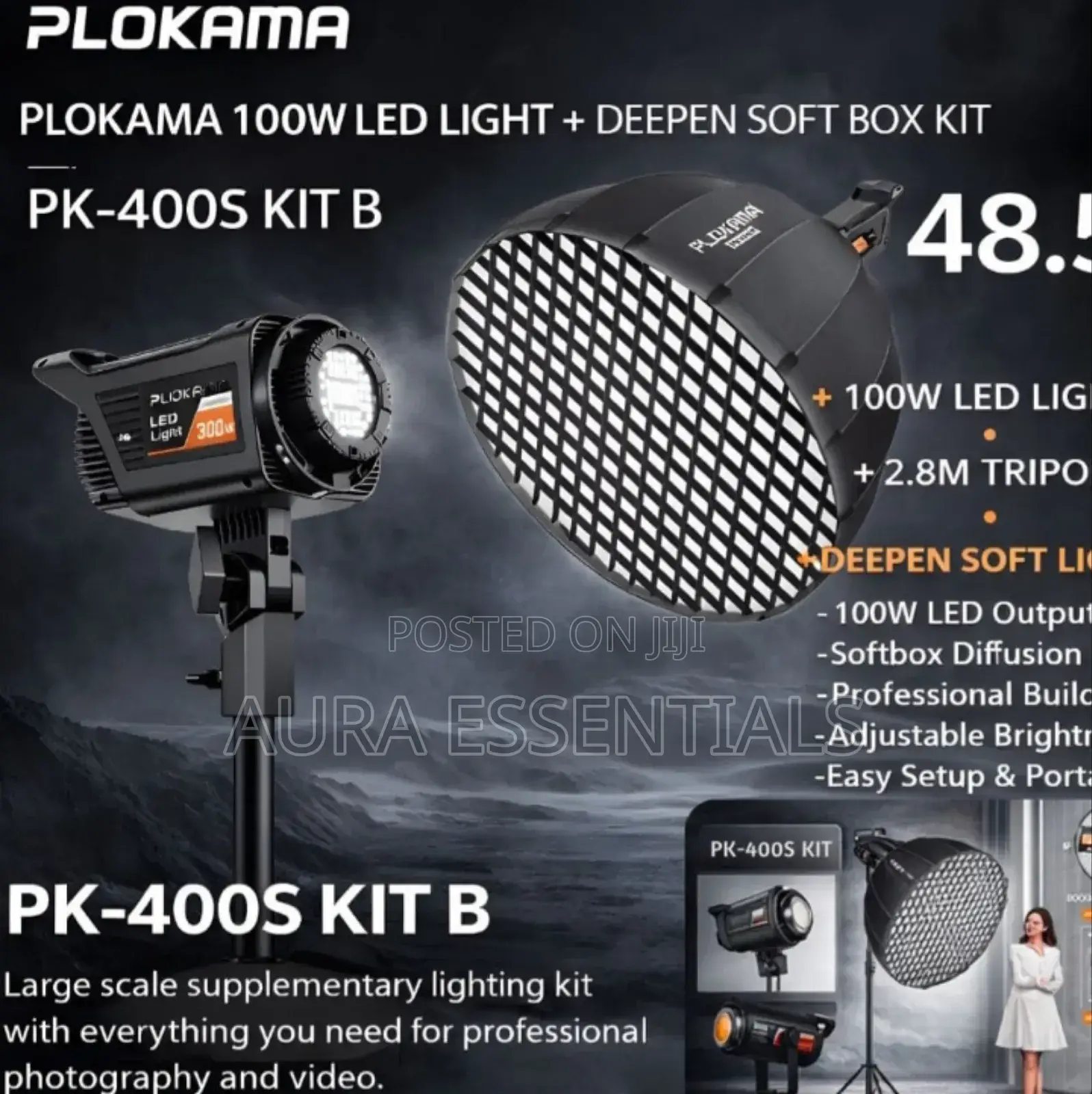 Plokama Pk-400s 300w Led Video Light Kit