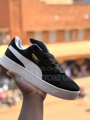 Puma Suede Xl Mens Classic Sneakers in 2 Colors Black and White