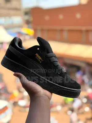 Puma Suede Xl Mens Classic Sneakers in 2 Colors Black and White