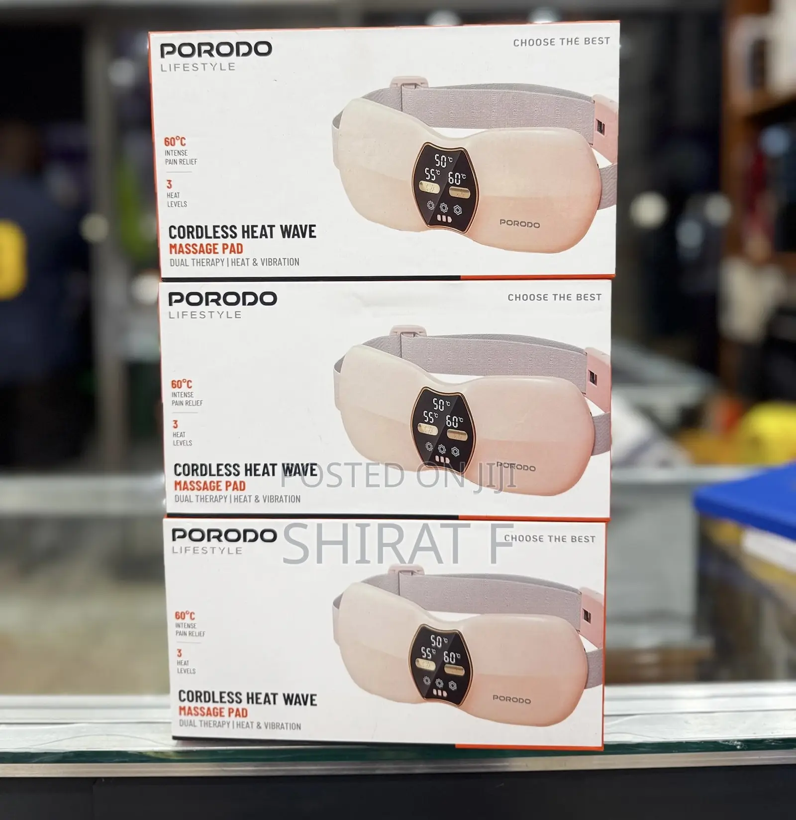 Porodo Dual Wireless Massage Pillow
