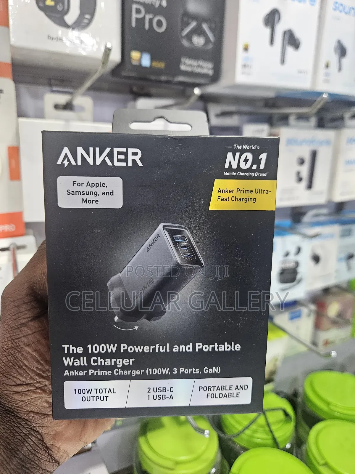 Anker Prime Charger (100w, 3 Ports, Gan)