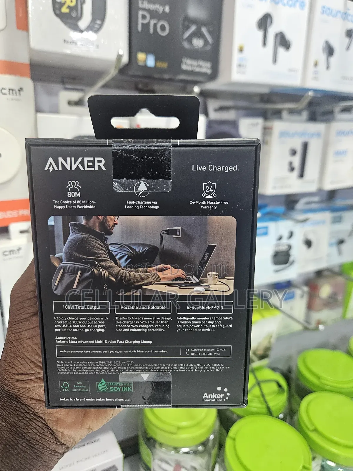 Anker Prime Charger (100w, 3 Ports, Gan)