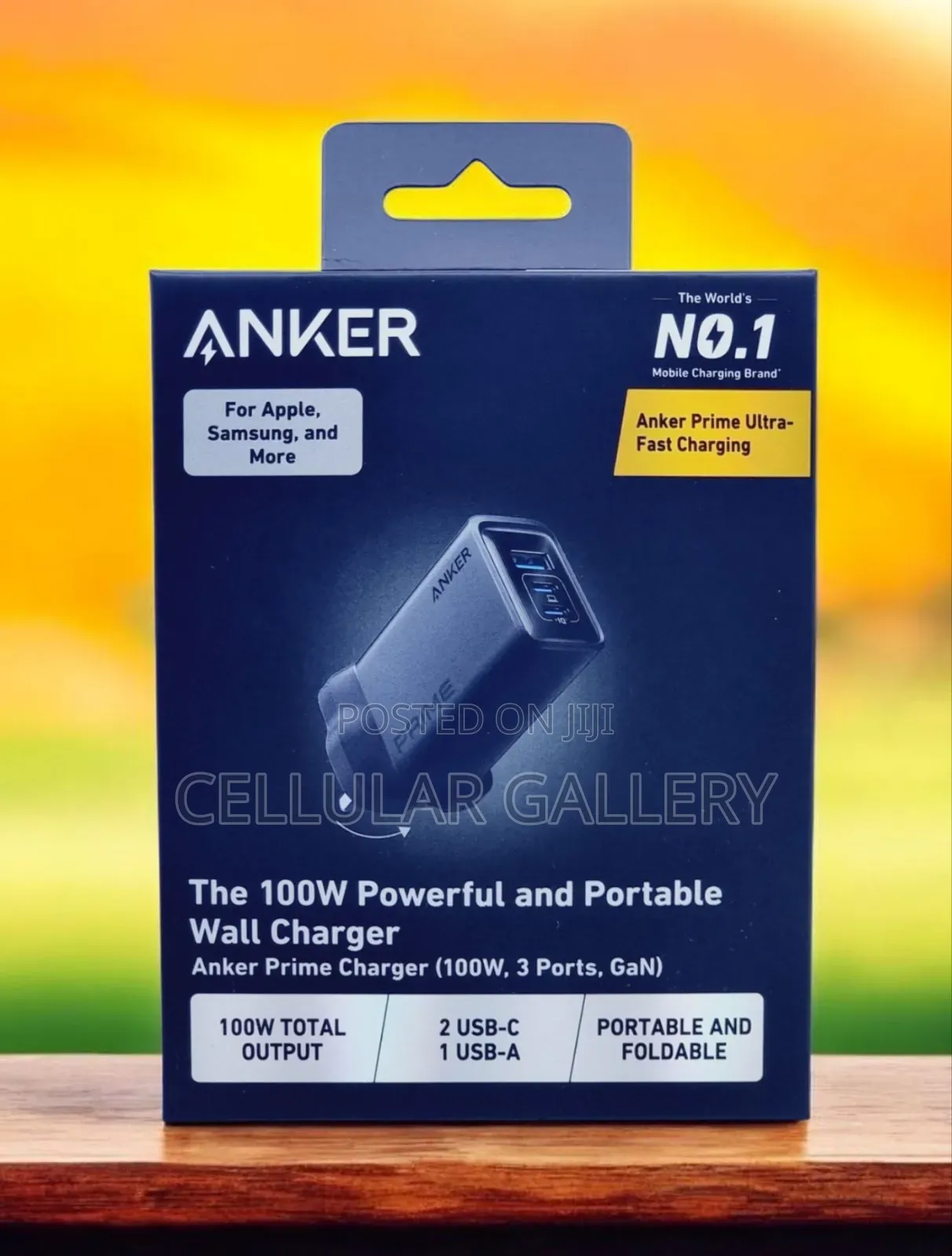 Anker Prime Charger (100w, 3 Ports, Gan)