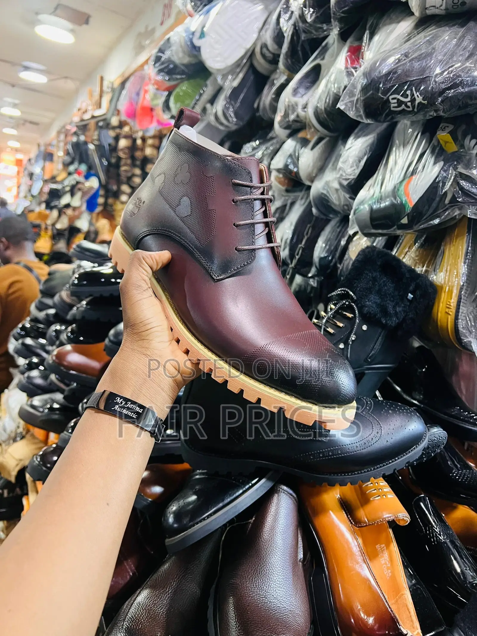 Classic All Black Laced Oxfords Boot Available 40-45