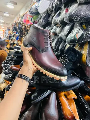 Classic All Black Laced Oxfords Boot Available 40-45