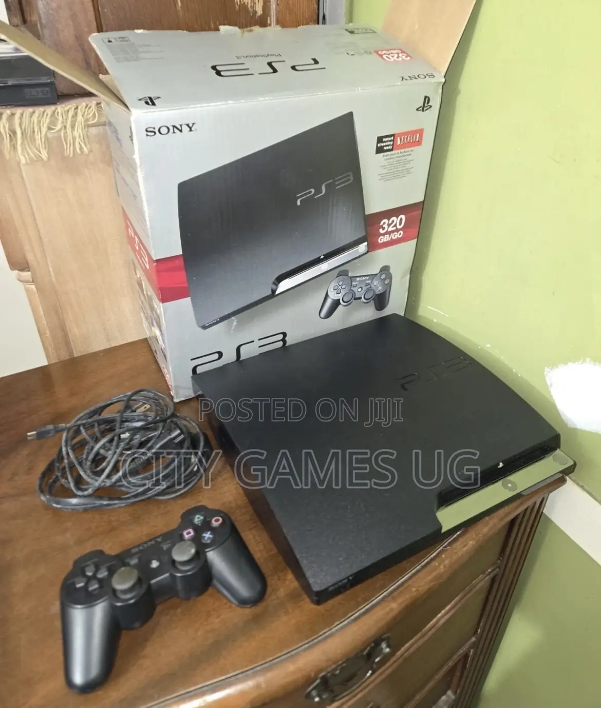 Sony Playstation 3 Slim Ps3 320gb Black Console