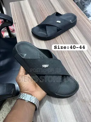 Men’S Rubber Cross Classic Genuine Leather Sandals