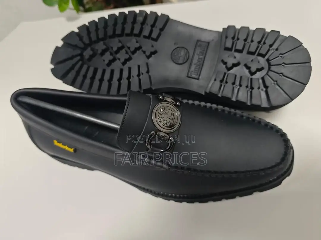 Black Timberland Oxford Moccasins Non Laced Shoes