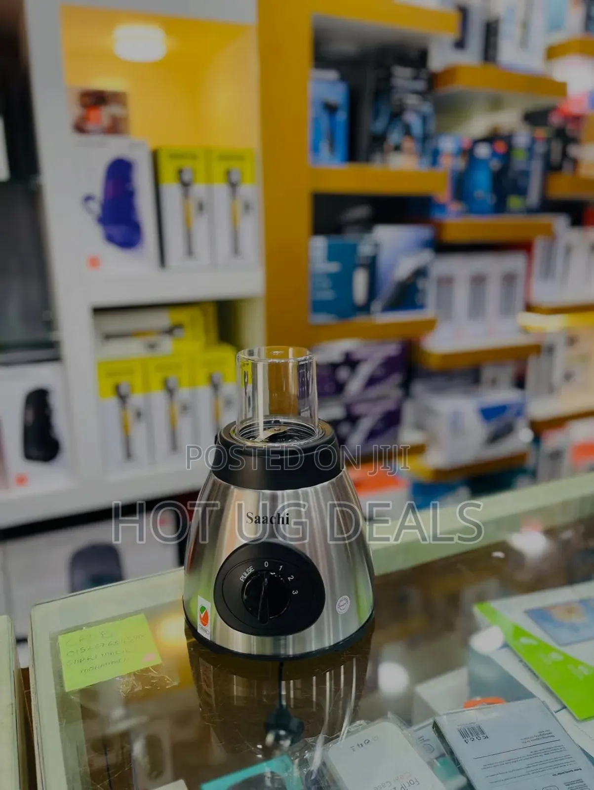 Saachi 3 In 1 Electric Blender With Plastic Jar Stainless Jar And Mill