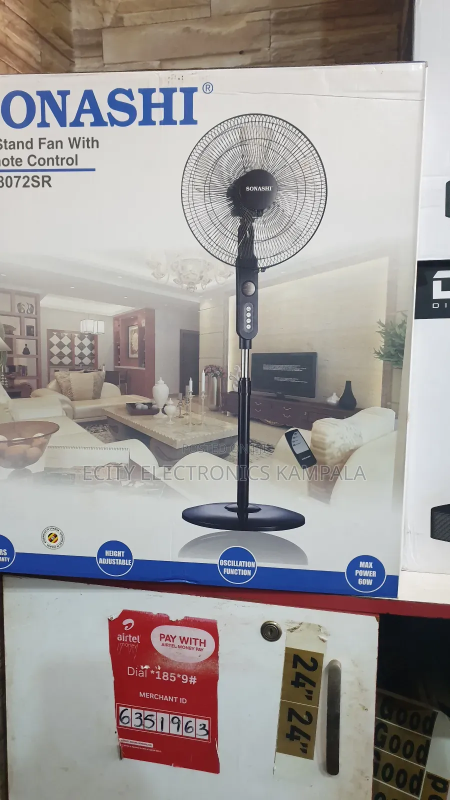 Sonashi Stand Fan With a Remote