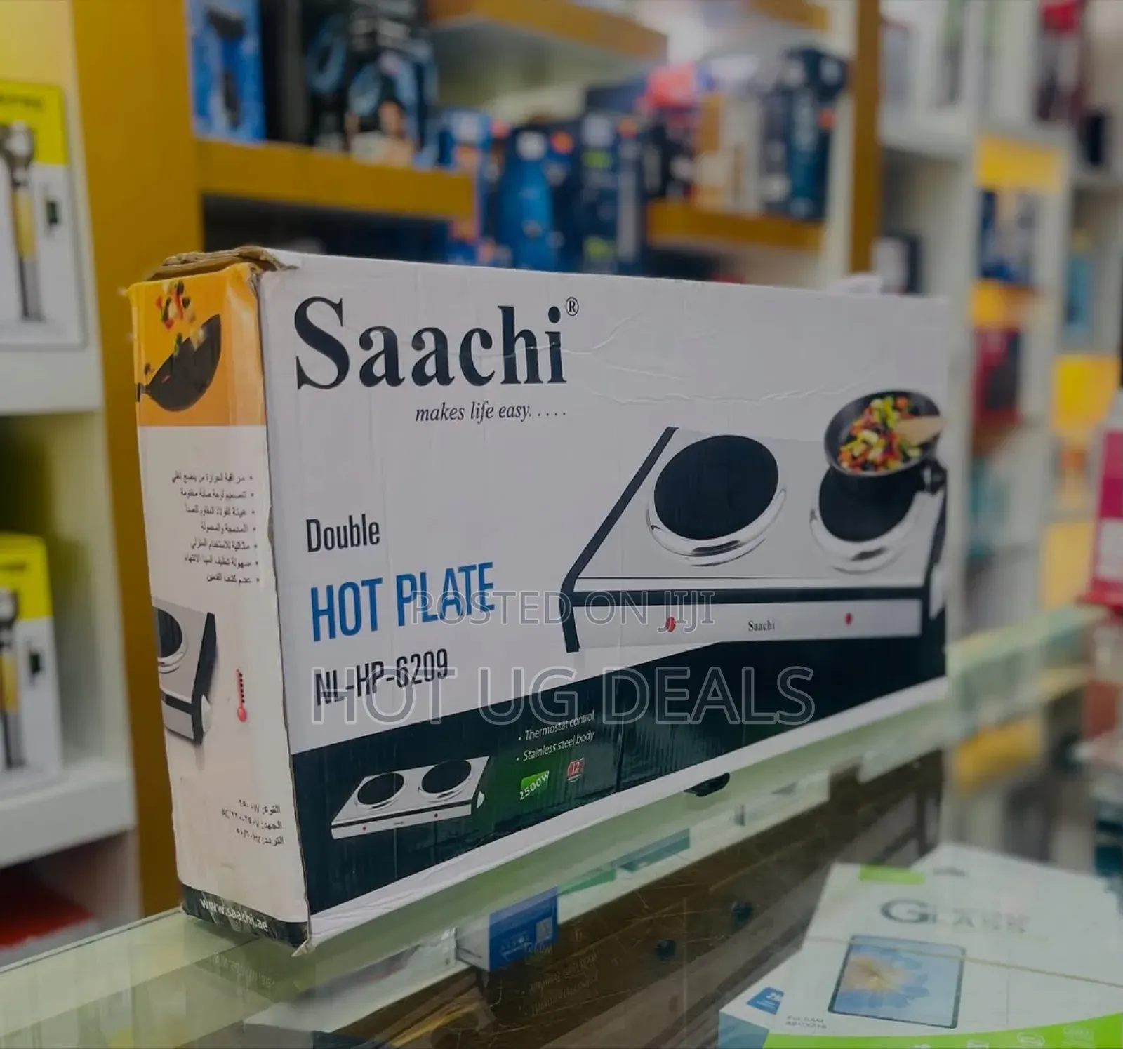 Saachi 2500w Double Hot Plate Nl-hp- 6209 - Stainless Steel