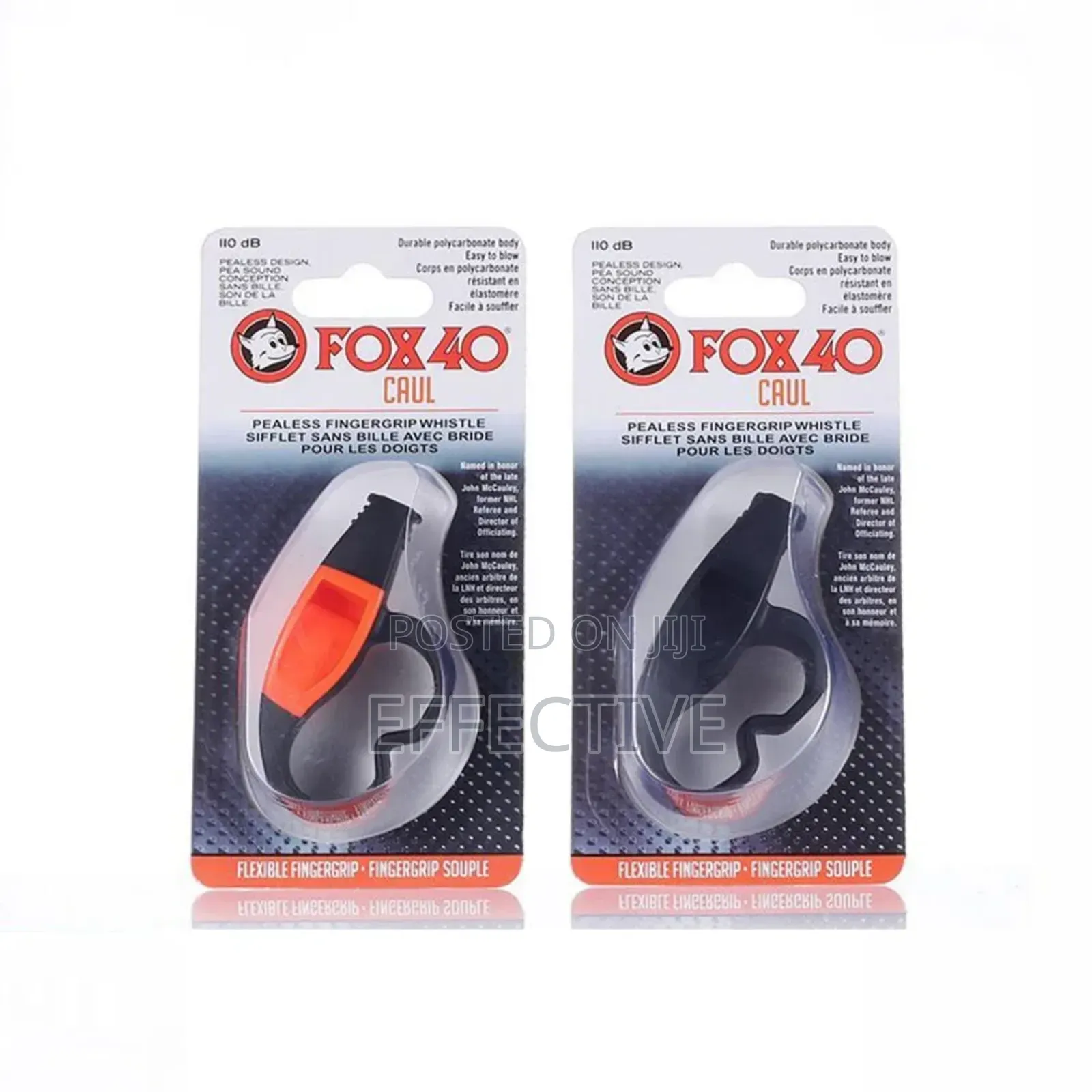 Fox 40 Caul Pealess Fingergrip Whistles.