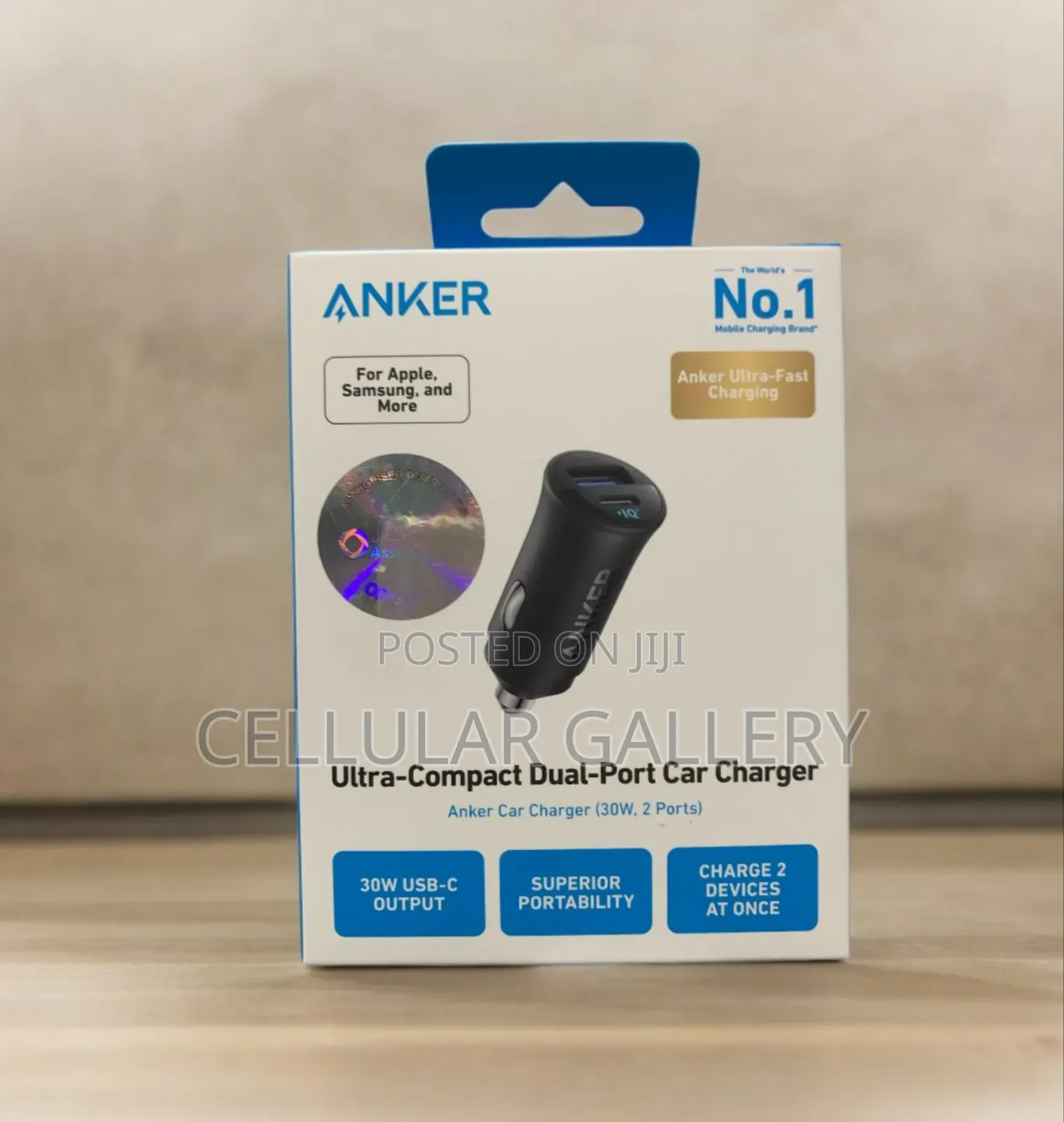 Anker Car Charger (30w, 2 Ports)