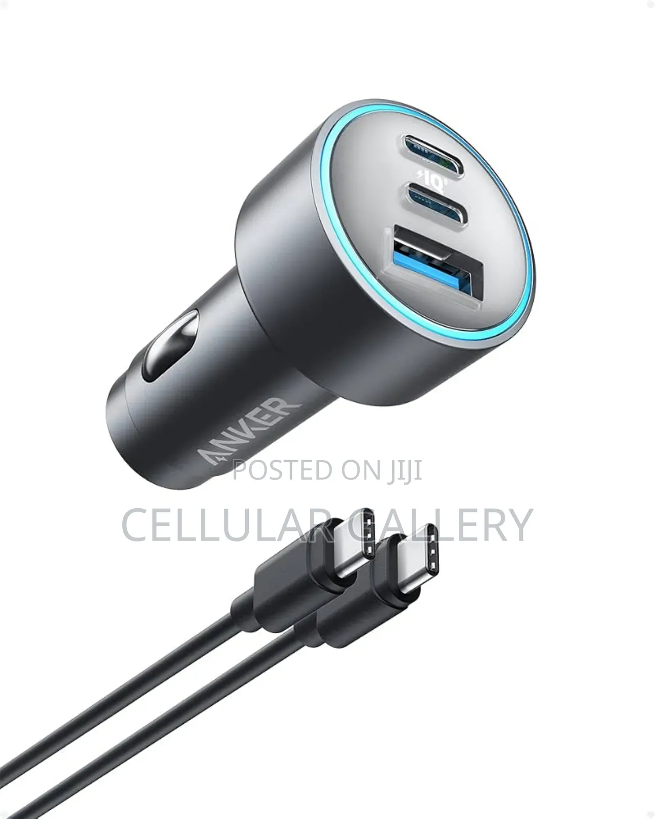 Anker 535 Car Charger (67w, 3 Ports) for Laptops and Phones