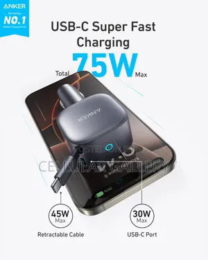 Anker Nano Car Charger(75w, Usb-C Port)