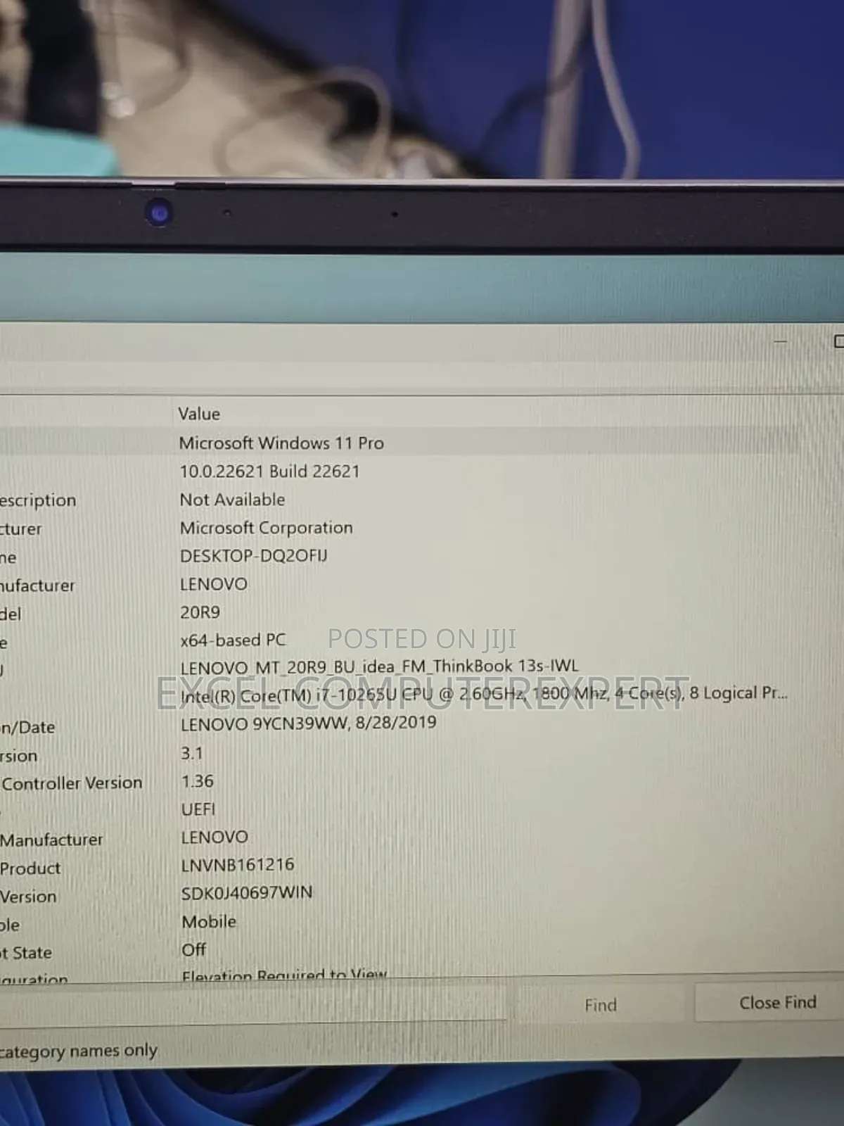 New Laptop Lenovo ThinkBook 13 8GB Intel Core i7 SSD 256GB