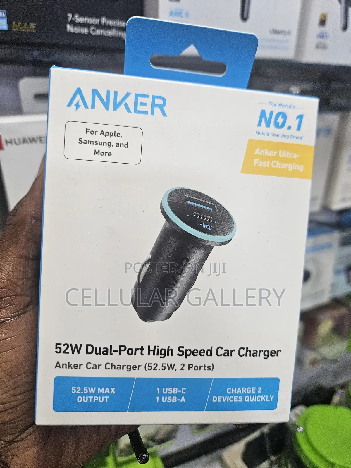 Anker 323 Car Charger (52.5w, 2 Ports)