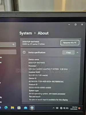 New Laptop HP Omen Pro 16GB Intel Core i7 SSD 1T