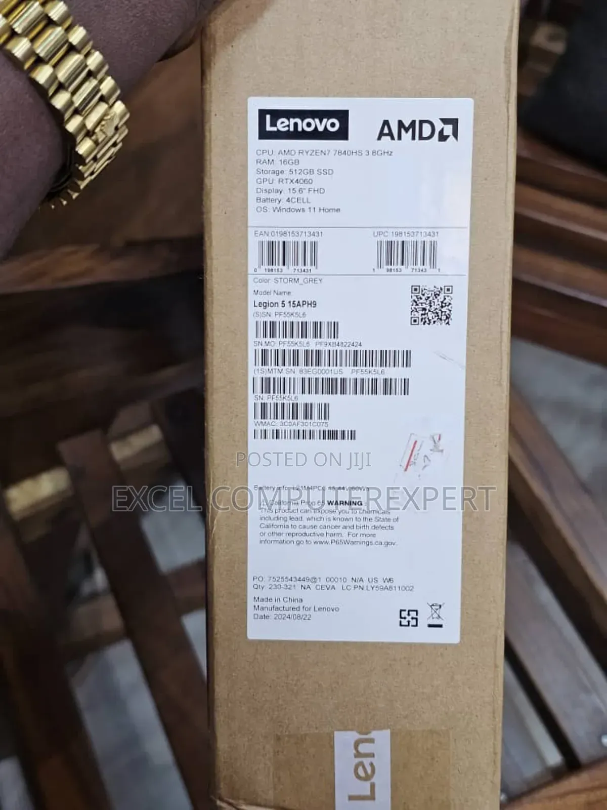 New Laptop Lenovo Legion Y540 16GB AMD Ryzen 7 SSD 512GB