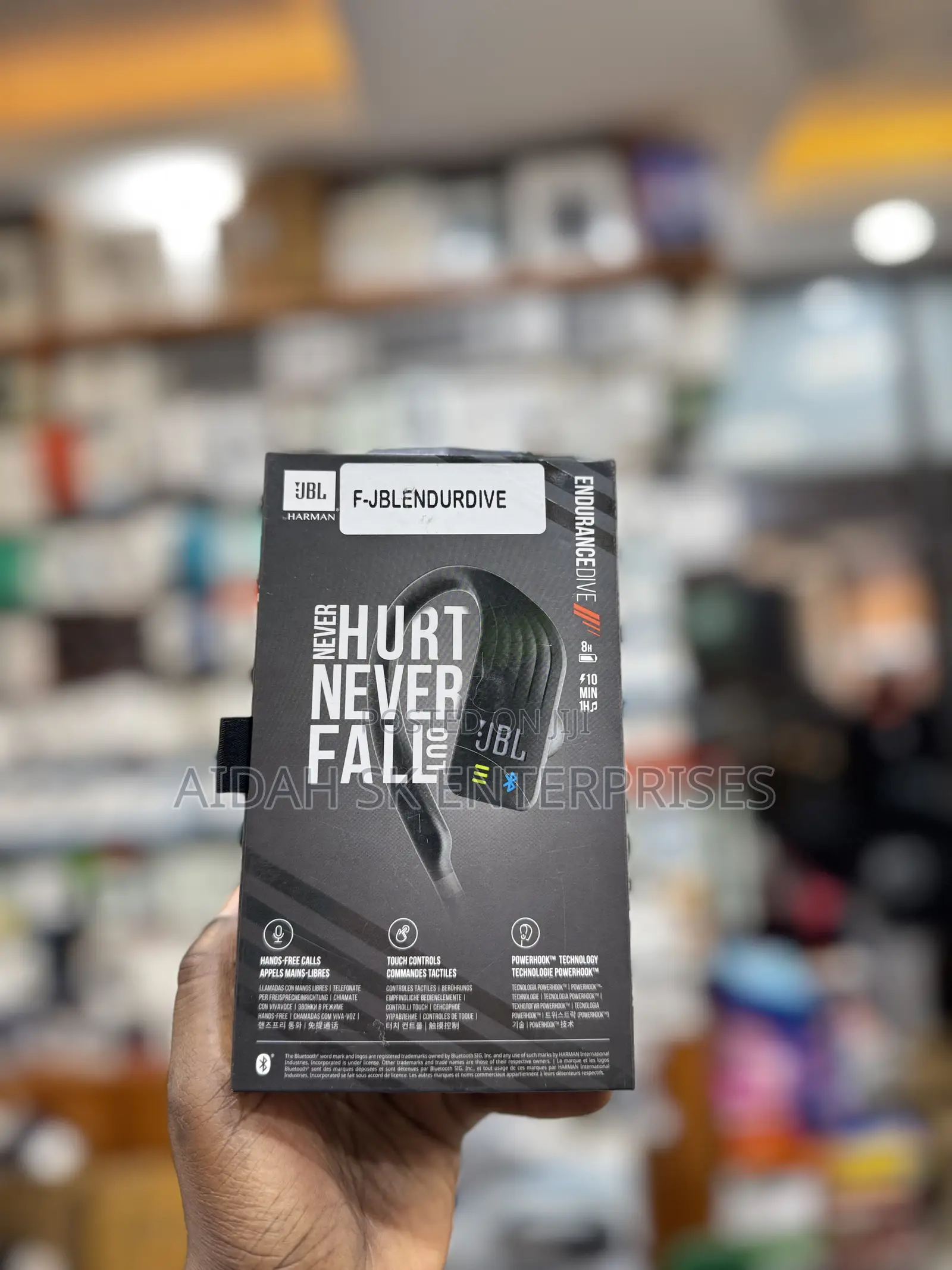 JBL Endurance Dive Waterproof Wireless in-Ear Sport Headphones.