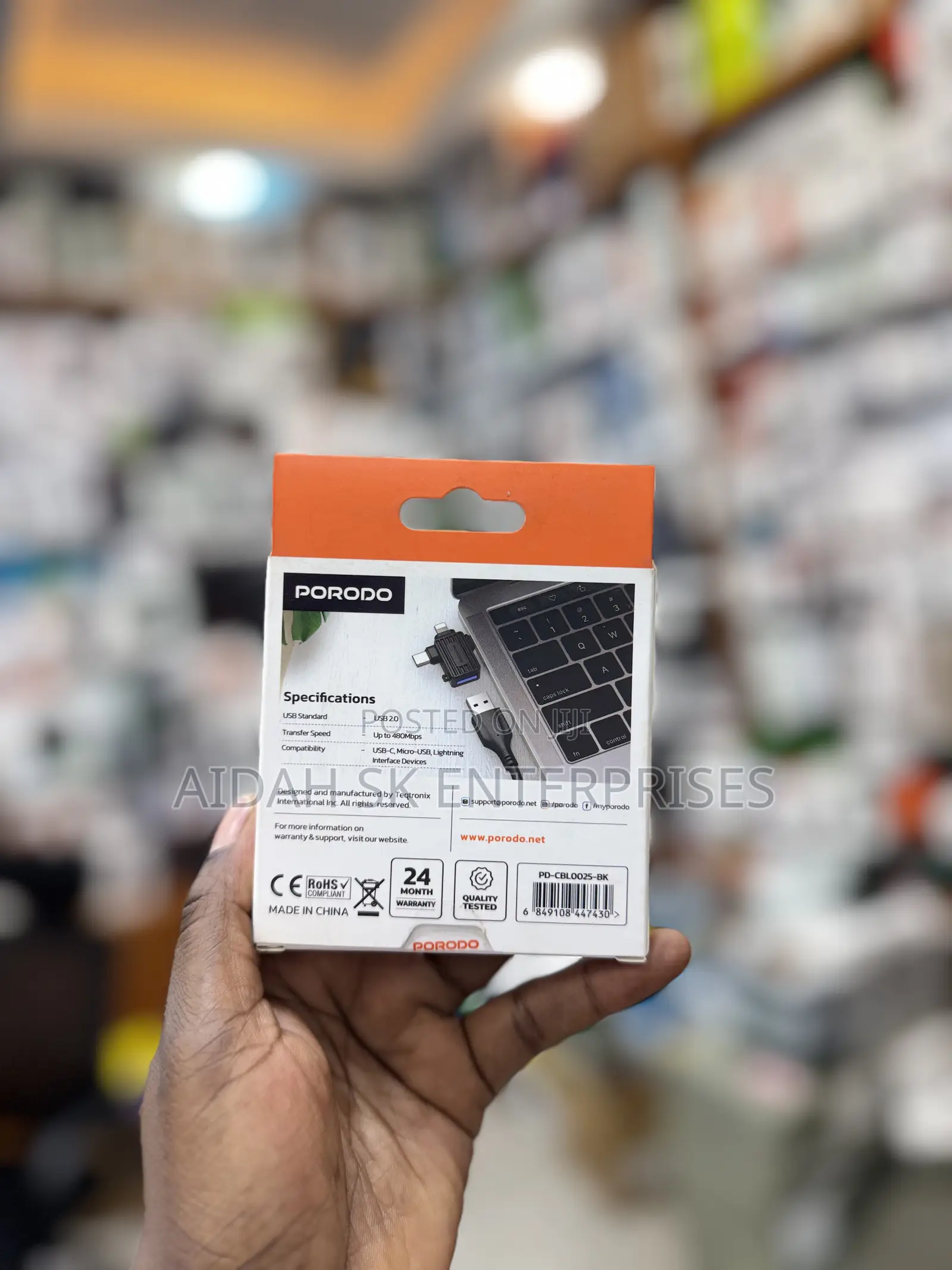 Porodo 3-in-1 Otg Adapter