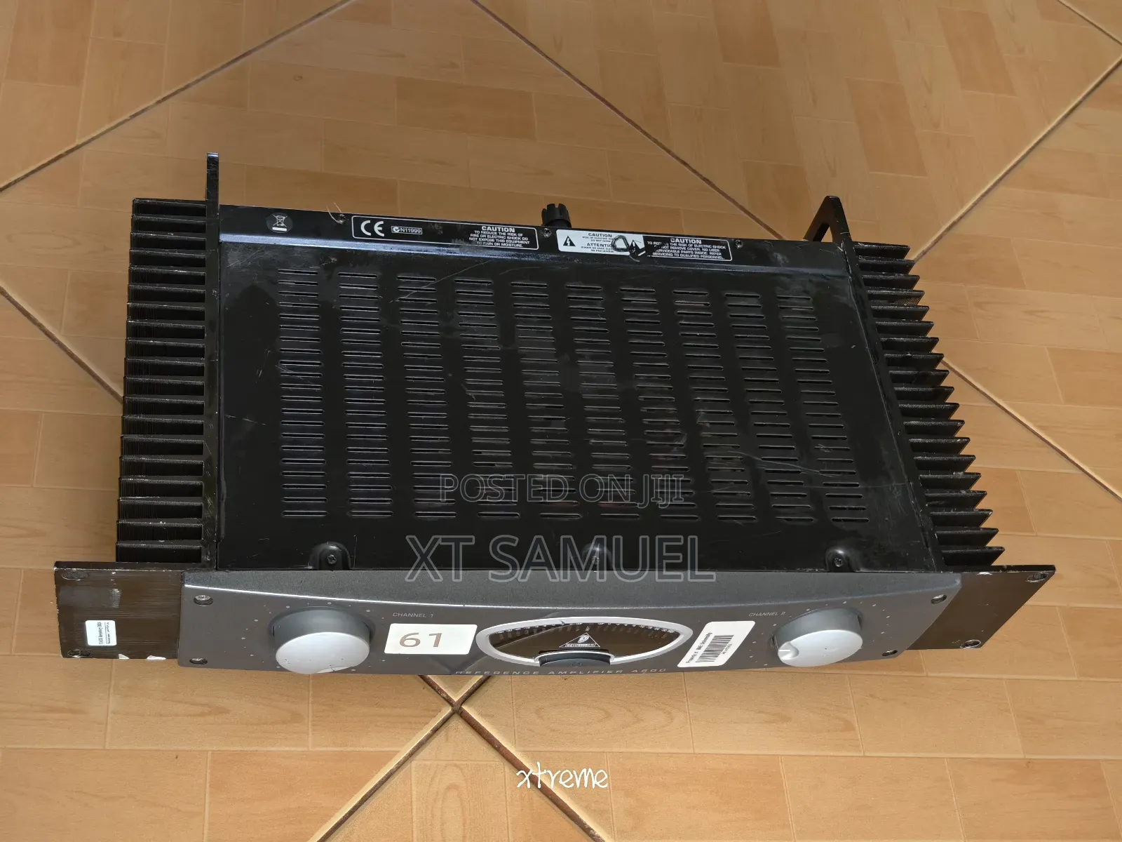 Behiringer Studio/Silent Two Channel Amplifier ,250w X 2 RMS