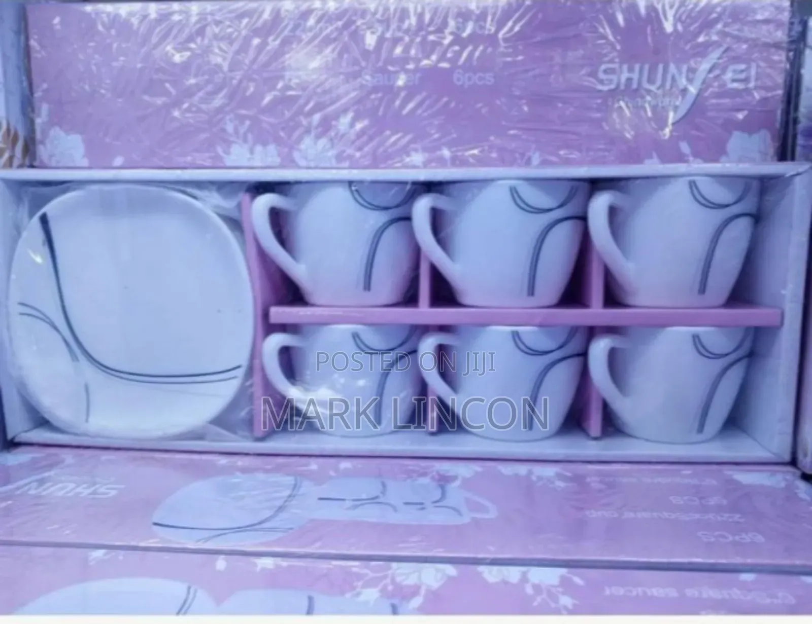 12 Piece Ceramic Cups and Saucers