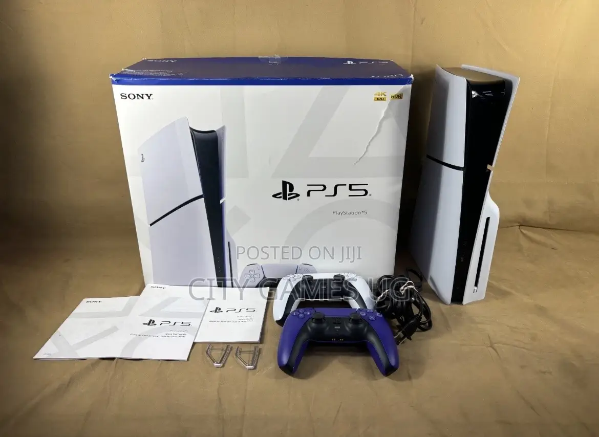 Sony Playstation 5 Slim Disc Edition Ps5 1tb White With Accessories!!