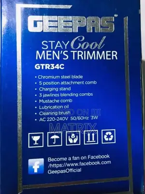 Geepas Gtr34 Rechargeable Shaver Trimmers