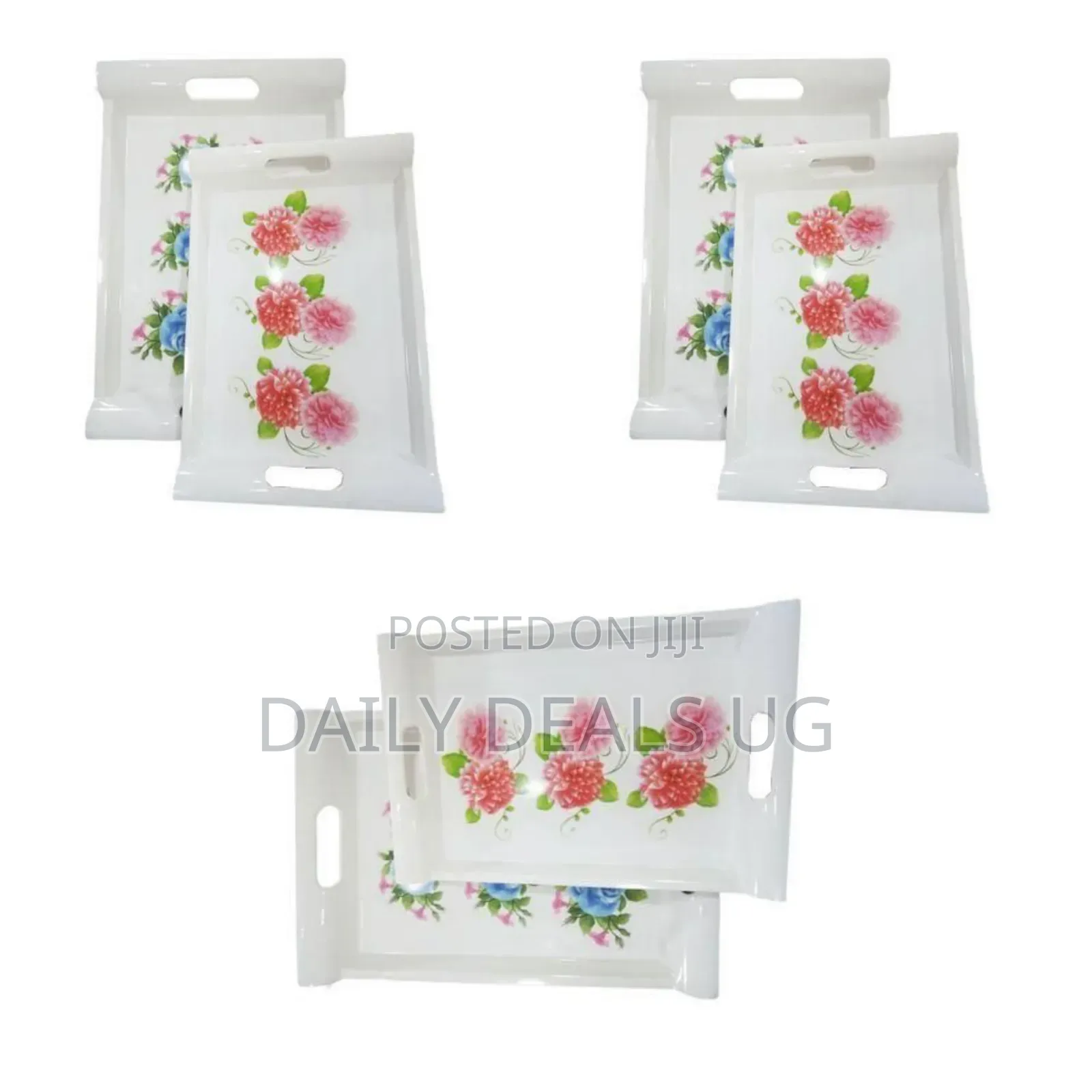 2 Piece Set of Melamine Trays