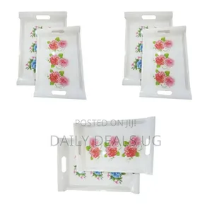 2 Piece Set of Melamine Trays