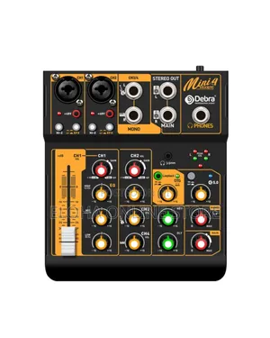 D Debra Audio Mini 4 Portable 4-Channel Dj Mixer Console