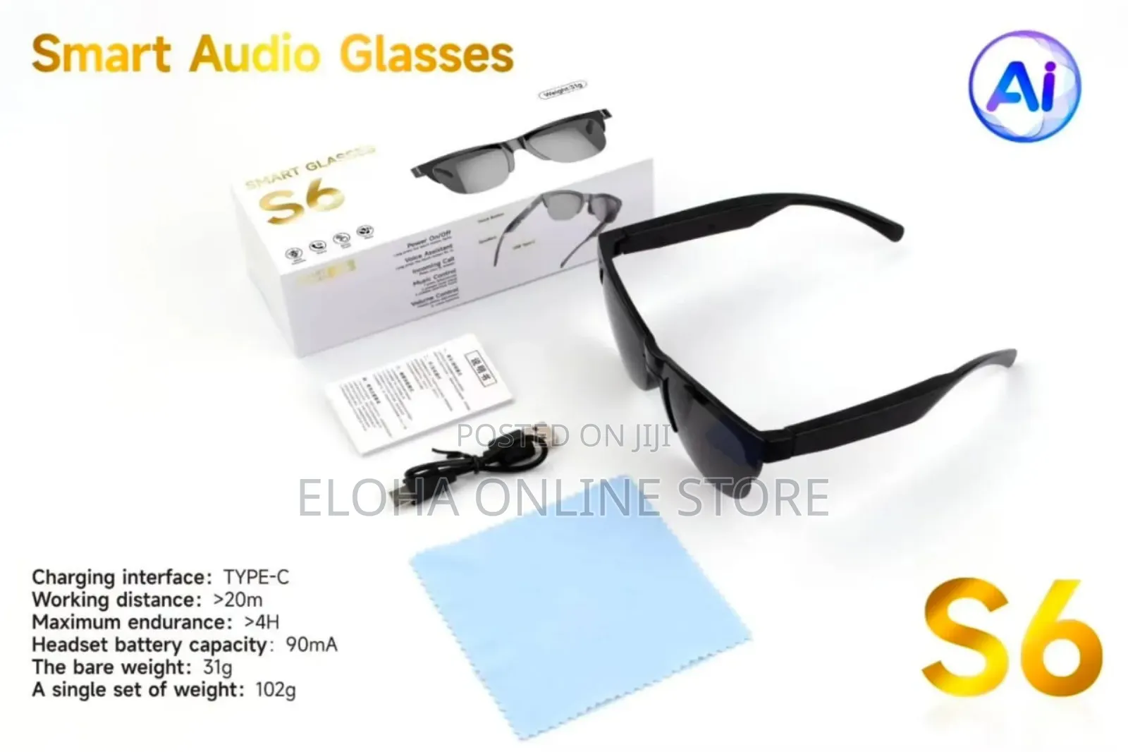 S6 Smart Audio Glasses