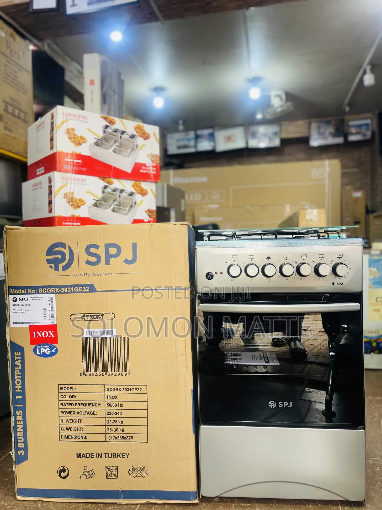 Brand New SPJ Cooker 3gas 1 Electric