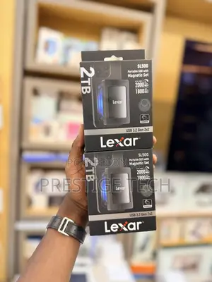 Lexar 2tb Sl500 External Portable Ssd, Magnetic Set Up to 2000mb/S