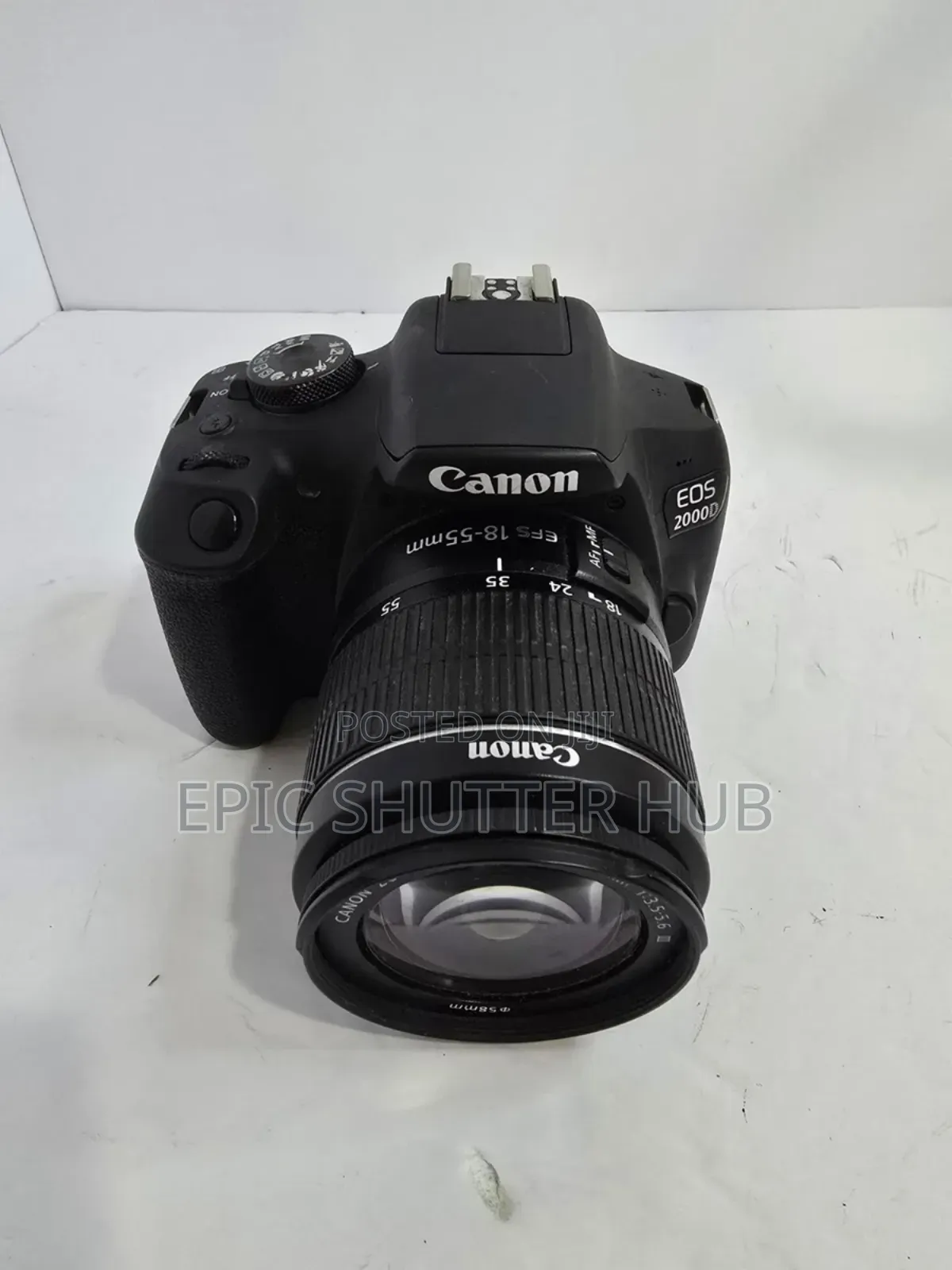 Canon Eos-2000d,Dslr Camera - Black (Kit With Ef-S 18-55mm Lens)