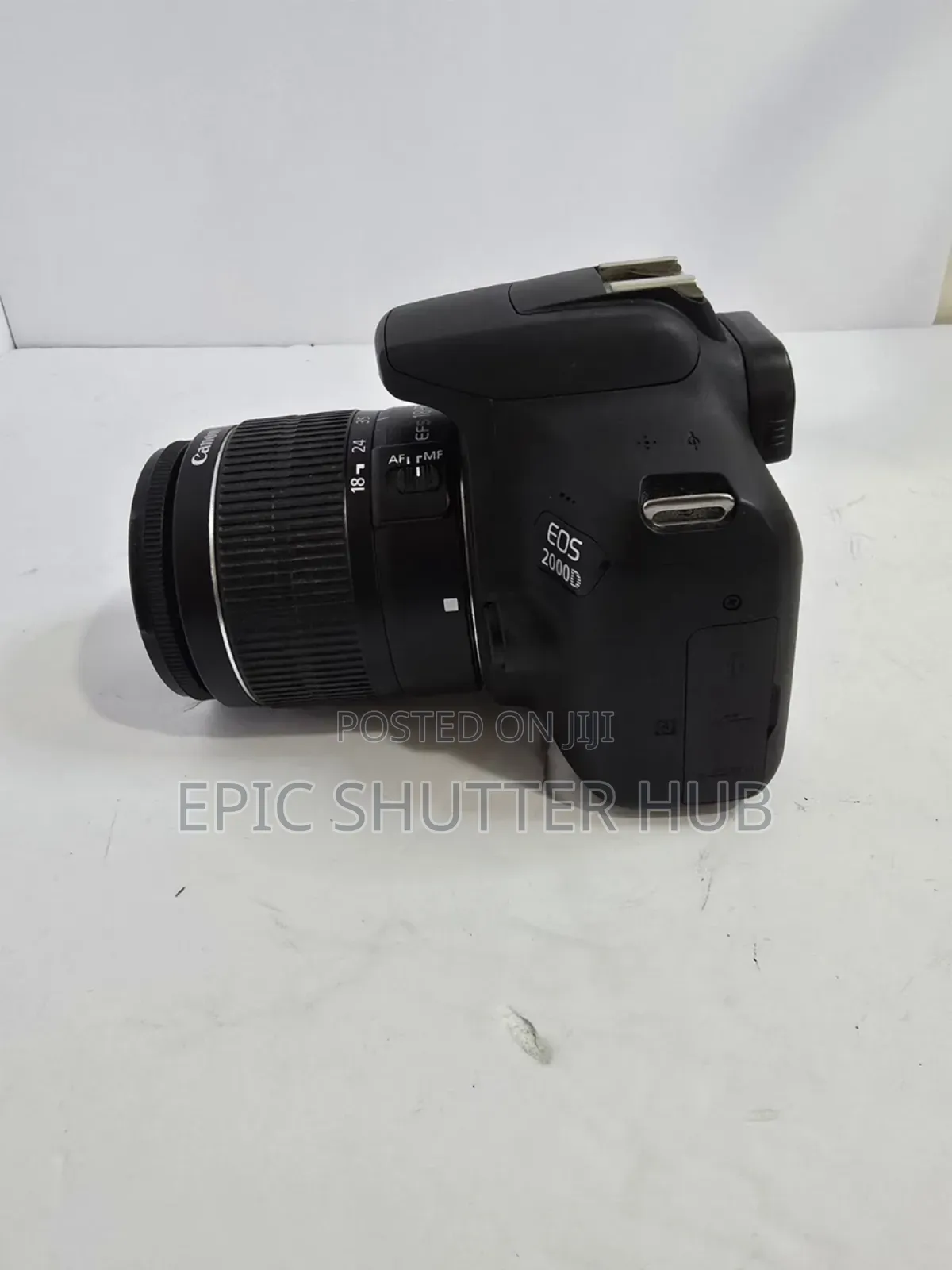 Canon Eos-2000d,Dslr Camera - Black (Kit With Ef-S 18-55mm Lens)