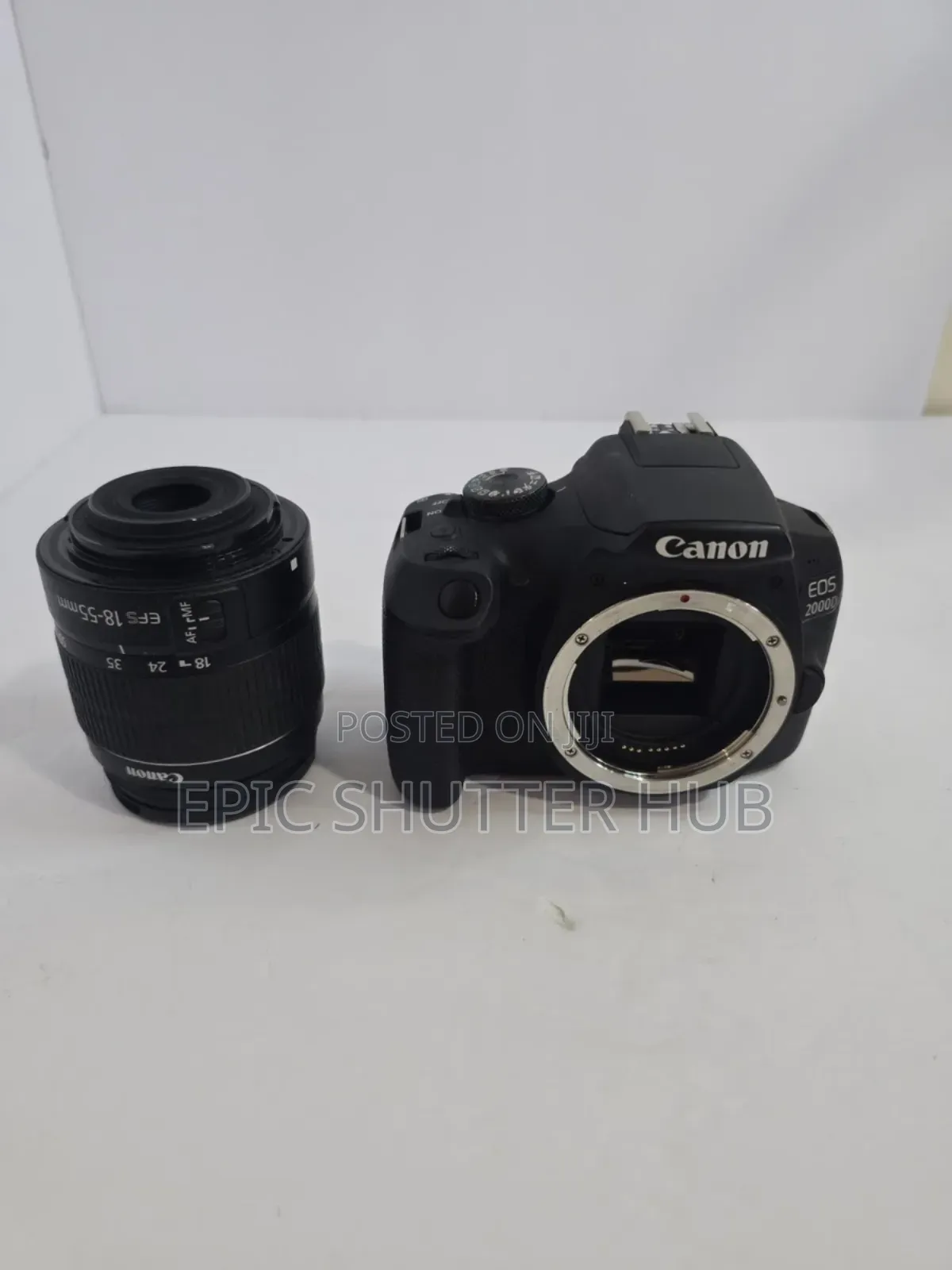 Canon Eos-2000d,Dslr Camera - Black (Kit With Ef-S 18-55mm Lens)