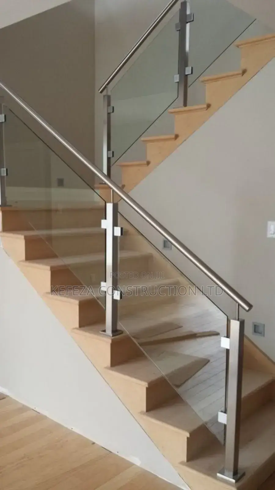 Bunga Glass Rails With Stainless Steel