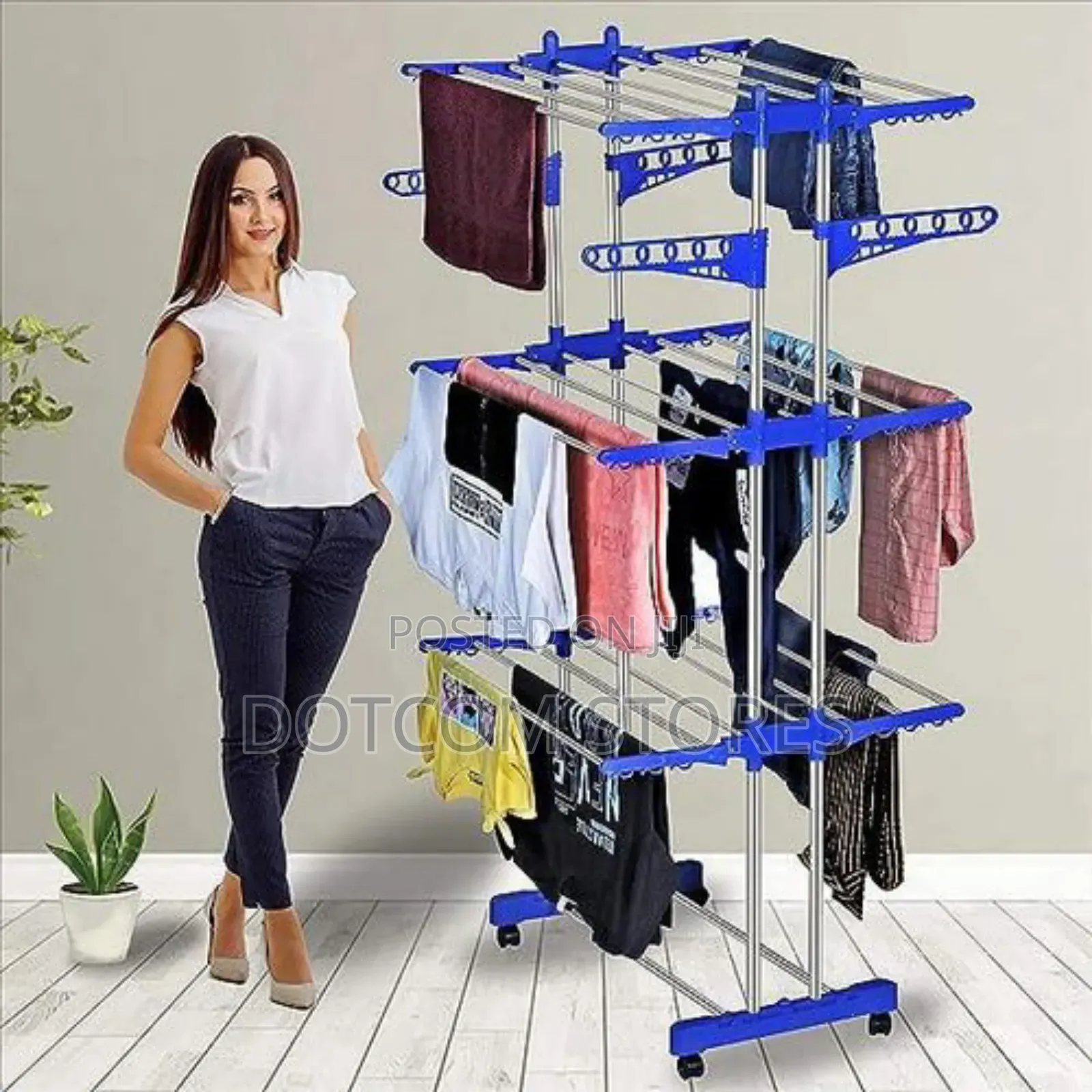 3-Layer Stainless Heavy Duty Dry Cloth Stand