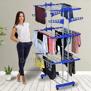 3-Layer Stainless Heavy Duty Dry Cloth Stand