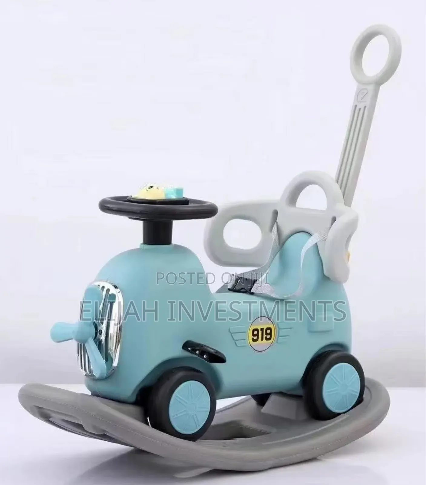 2-in-1 Baby Ride-on Toy Car and Rocker.