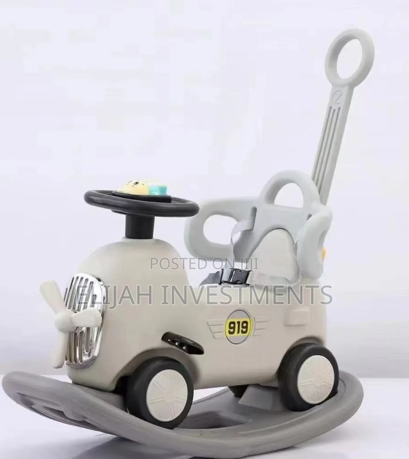 2-in-1 Baby Ride-on Toy Car and Rocker.